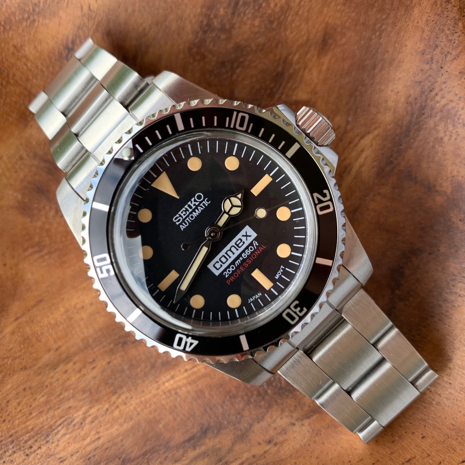 Vintage “COMEX” Diver with Mercedes Hands – JW Watches